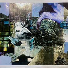 Collage. Concepto: Paisaje húmedo. Collage, and Graphic Design project by Antonia Carvajal - 11.02.2025