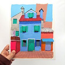 Explorations in Gouache. Esboçado, Desenho, Ilustração tradicional, Ilustração arquitetônica, Sketchbook, e Pintura guache projeto de rowennbk - 02.11.2025