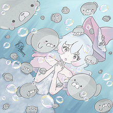 Hanari and Sea Lions. Character Design, Digital Illustration, and Manga project by Nemma Ochoa - 11.07.2025