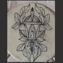 Lamparina. Desenho de tatuagens projeto de Brigida Bernardes - 13.11.2025