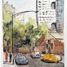 Una equina en Medellín. Un progetto di Pittura ad acquerello, Belle arti e Illustrazione architettonica di tataacevedo - 15.11.2025