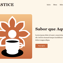 Cafeteria Solstice. Web Design, and Web Development project by Andreia Duarte Bilenkij - 11.16.2025
