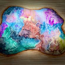 Galaxia  Ein Projekt aus dem Bereich Bildende Künste, Malerei, Traditionelle Illustration und Aquarellmalerei von Yuliana Ávila - 16.11.2025