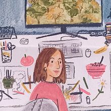 My happy place!. Sketching, Creativit, Drawing, Traditional illustration, Watercolor Painting, Gouache Painting, and Sketchbook project by Lucía León - 11.17.2025