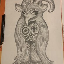 Animal fantàstic. Traditional illustration, and Drawing project by lln_s - 11.17.2025