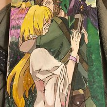 Zelda and Link hugging. Painting project by nicolelatham970 - 11.17.2025