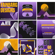 FAINBARG DESIGNS Ein Projekt aus dem Bereich Design, Branding und Identität, Grafikdesign, Typografie, Logodesign und Typografisches Design von Rodrii Fainbarg - 20.11.2025