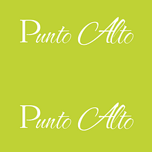 Punto Alto. Un proyecto de Br, ing e Identidad, Diseño de logotipos y Tipografía de danielakatherindiaz_g - 20.11.2025