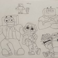 ART CONCEPTUAL i CONTINGUT DESCARTAT de "GEOMÈTRICS/GEOMÉTRICOS" (La meva sèrie original d'animació.). Traditional illustration, Character Design, and Concept Art project by Derek Infantes - 11.24.2025