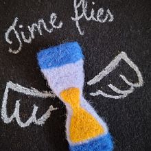 Time Flies. Needle Felting, and Creative Writing project by Luzi Santos - 11.25.2025