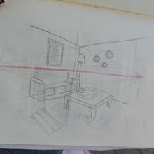 LDE / Practicant la perspectiva. Een project van  Tekening van Marta Guerrero Hernández - 26.11.2025