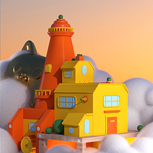 Casitas Guayaquil . Un progetto di 3D, Progettazione 3D, Modellazione 3D e Illustrazione digitale di El Chi - 27.11.2025