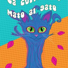 La curiosità uccise il gatto. Un progetto di Graphic design e Illustrazione digitale di Sara Fonseca - 29.11.2025