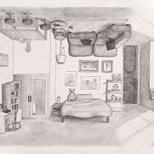 Perspectiva Cinta Vidal. Projekt z dziedziny Trad, c, jna ilustracja,  R i sunek użytkownika Tingting Pan - 30.11.2025