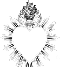Sagrado corazón. Drawing, Digital Illustration, and Design project by milaaaaaaaaaaaaaaaaa - 12.02.2025