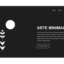 Layout para um Site de Arte Minimalista. Un projet de Design graphique , et Programmation de Andreia Duarte Bilenkij - 04.12.2025