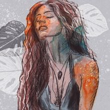 Sentir. Traditional illustration, Vector Illustration, Portrait Drawing, and Digital Illustration project by Rosa Compte - 12.05.2025