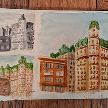 Ansonia. Un projet de Illustration architecturale, Dessin, Illustration traditionnelle, Peinture, Carnet de croquis, Esquisse  , et Aquarelle de lrjarrard - 06.12.2025