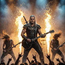 The Metal Witcher Ein Projekt aus dem Bereich Musik, Video, Audiovisuelle Produktion, Videobearbeitung, Künstliche Intelligenz, KI-Design, KI-Inhaltserstellung, Bildgenerierung, Videogenerierung, Audio- und Musikgenerierung, KI-Animation und Foto- und Videobearbeitung mit KI von Fide Parke Ekis - 08.12.2025