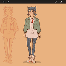 Taiga - Humanizing my cat . Menggambar Artistik, Desain Karakter, Menggambar, Narasi, Membuat sketsa, Stor, board, Dan Mendongeng proyek oleh artofmilee - 12.11.2025
