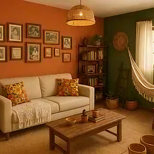 Casa afetiva Ein Projekt aus dem Bereich Farbenlehre, Innenarchitektur, Innenarchitektur und Innendesign von Adélia Santos - 11.12.2025