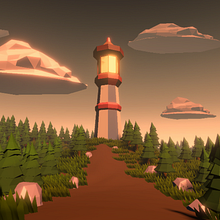 El Faro del Bosque - Escenario Lowpoly Ein Projekt aus dem Bereich 3D und 3-D-Modellierung von La Marsupial - 13.12.2025