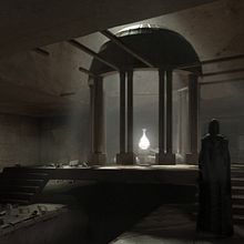 Santuario subterraneo. Un proyecto de 3D, Ilustración digital, Modelado 3D y Concept Art de Antonio M. Martin-Romo Ortiz - 15.12.2025