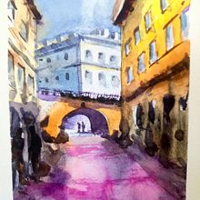 Class Project Tricia. Un progetto di Bozzetti, Disegno, Illustrazione tradizionale, Illustrazione architettonica, Pittura ad acquerello e Sketchbook di patricia_o - 15.12.2025