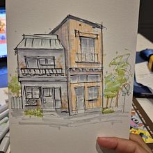 Final Project. Ilustração arquitetônica, Desenho, Ilustração com tinta, Sketchbook, e Esboçado projeto de yurinelsi1990 - 16.12.2025