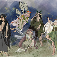 The Elf Family. Animation, Character Design, Traditional illustration, Video Games, and Game Design project by Klara Simonyan - 12.16.2025