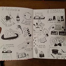 Diario di vita illustrata. Projekt z dziedziny  Sztuki piękne, Sketching, Kreat, wność,  R, sunek, Sketchbook i Uważność użytkownika Matilde - 19.12.2025