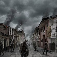 The walking Dead en mi cuidad !!. AI Animation, AI Content Creation, AI Design, Artificial Intelligence, 2D Animation, 3D Animation, Animation, Audiovisual Post-production, Creativit, Digital Design, Digital Illustration, Film, Video, TV, Image Generation, Motion Graphics, Photo, Video Editing with AI, Text, Stor, telling with AI, VFX, Video, Video Editing, and Video Generation project by Jorge Eduardo Quintanilla Bautista - 12.22.2025