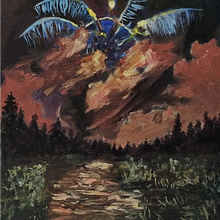 Vc passa duas semanas gripado e no dia que fica bom olha pra fora pela janela e vê essa cena, faz o que?. Acr, and lic Painting project by Hugo Rodrigues - 12.22.2025