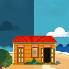 Quando uma porta se fecha. Ilustração digital, e Design gráfico projeto de fatimabreton - 22.12.2025