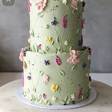 Pastel de jardín. Baking, Edible Art & Icing project by Rebeca Fernanda Mendoza Villagomez - 12.24.2025