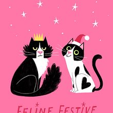 Feline Festive. Un proyecto de Animación 2D, Animación de personajes, Dibujo digital, Diseño de personajes, Ilustración digital e Ilustración animada de Jo Lindley - 24.12.2025