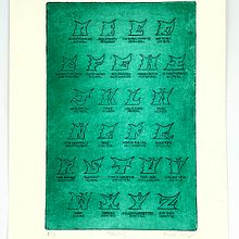 ABCDery Poster Etching. T, pograph, Design, T, pograph, and Printing project by Henrick Ingram - 12.24.2025