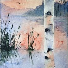 Silence. Fine Arts, Painting, and Watercolor Painting project by Ana Valeva - 12.25.2025