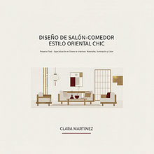 SALÓN ZEN ORIENTAL CHIC. Teoria da cor, Arquitetura de interiores, Interiores, e Design de interiores projeto de Clara Martínez Baeza - 26.12.2025