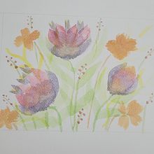 Composición floral en acuarela . Een project van  Botanische illustratie,  Beeldende kunst, Traditionele illustratie, Naturalistische illustratie, Schilderij y Aquarelschilderen van Viviana Rojas Moreno - 27.12.2025