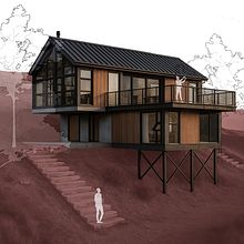 Casa Coirones. Architecture, Digital Architecture, Architectural Illustration, Design Management, and Presentation Design project by Arq. Priscila Pellegrini - 12.27.2025