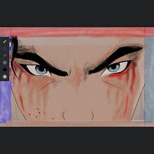 Samurai de ojos azules . Un projet de Illustration numérique de emch2309 - 29.12.2025