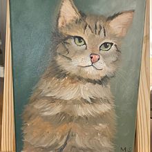 K-C -The Cat. Artes plásticas, Ilustração naturalista, Pintura a óleo, e Pintura projeto de msberze - 30.12.2025