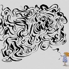 To have a mess in your head. Digital Illustration, and Drawing project by luis echánove echánove - 12.31.2025