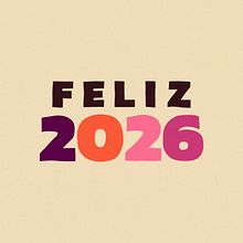 Proyecto final | Feliz 2026. Un projet de Animation, Animation 3D, Motion design, T, pographie, T, pographie cinétique, Design graphique , et Lettering de Raquel - 02.01.2026