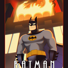 The Dark Knight — Reinterpretación animada. Digital Illustration, Character Design, and Digital Drawing project by Dani Pites - 01.04.2026