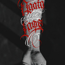 Again is too late. Calligraph, Lettering, and Tattoo Design project by josueisaaccruzparedes - 01.04.2026