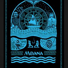 Moana Poster. Digital Illustration project by Leah Willcocks - 01.04.2026