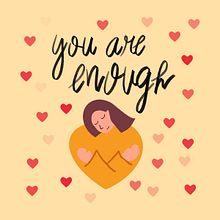 You are enough. Un projet de Calligraphie, Lettering numérique et Instagram de kamaqbyj - 04.01.2026