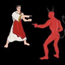 En parlant du diable / En parlant du roi de Rome. Un projet de Illustration numérique, Peinture numérique , et Dessin numérique de Marta Sánchez-Ocaña - 07.01.2026